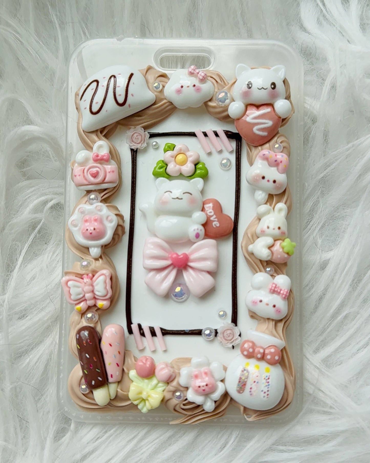 Card Holder - Kitty Latte