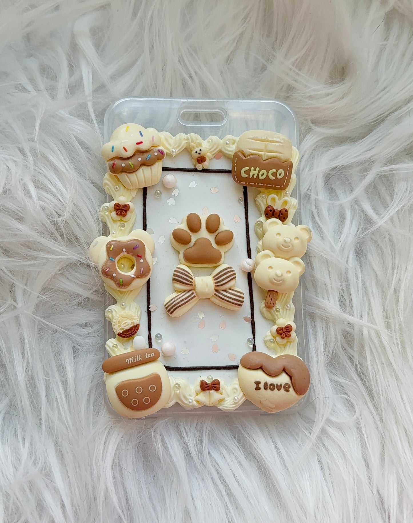 Card Holder - Cream Choco