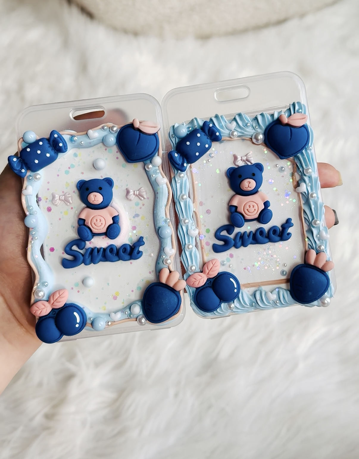 Card Holder - Blue Bear