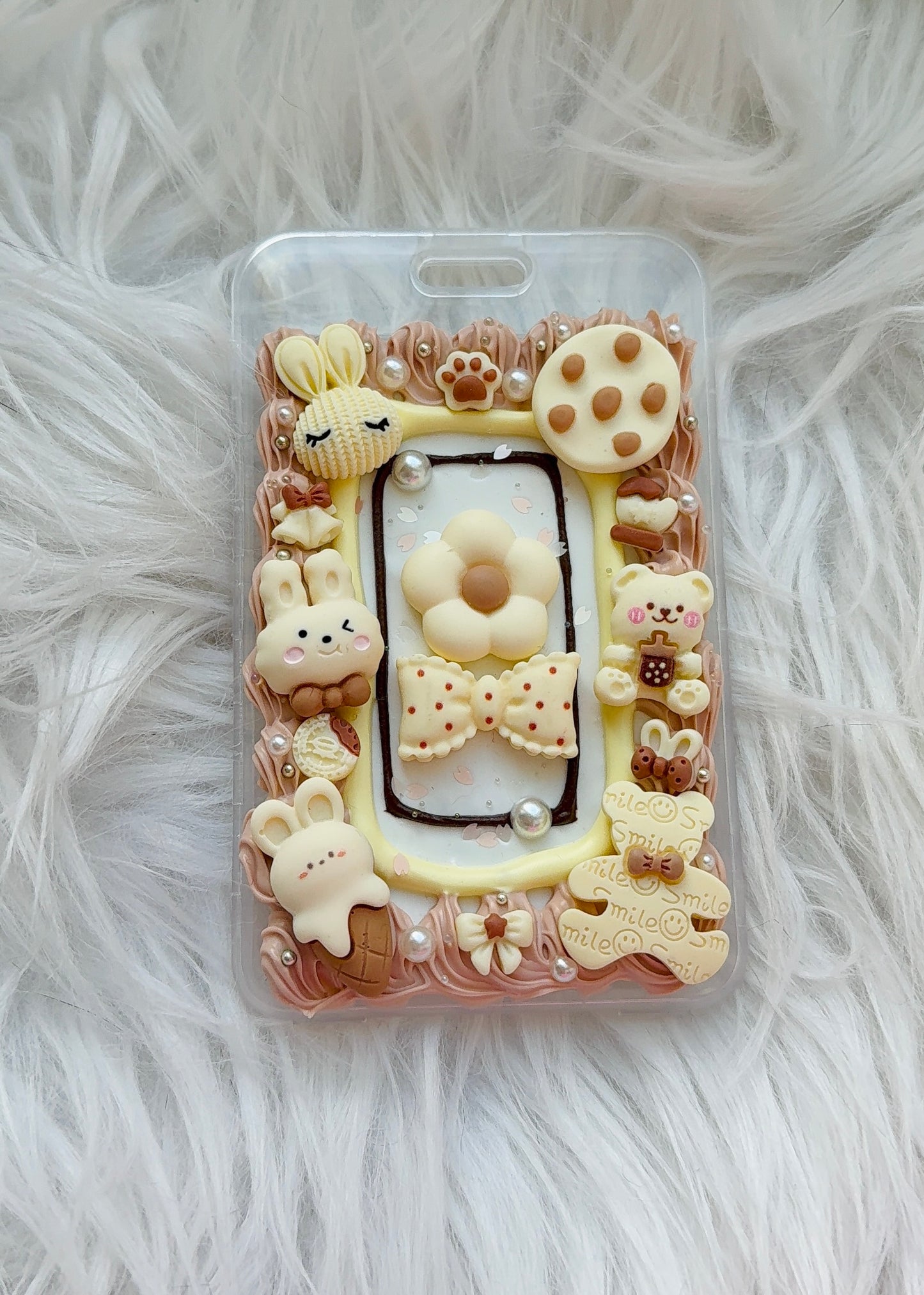 Card Holder - Rose Milktea
