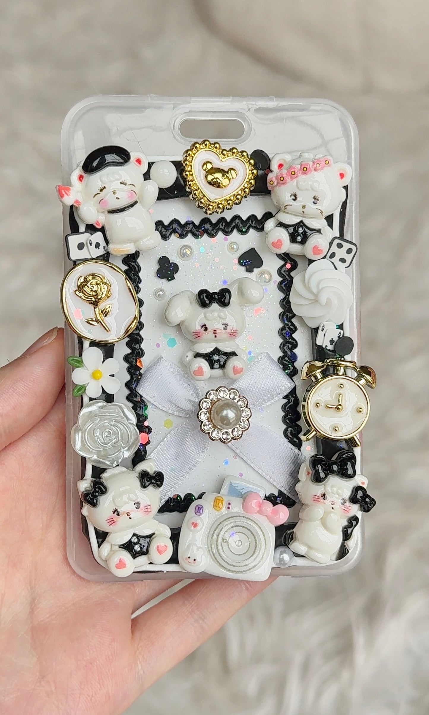 Card Holder - Noir Kitty