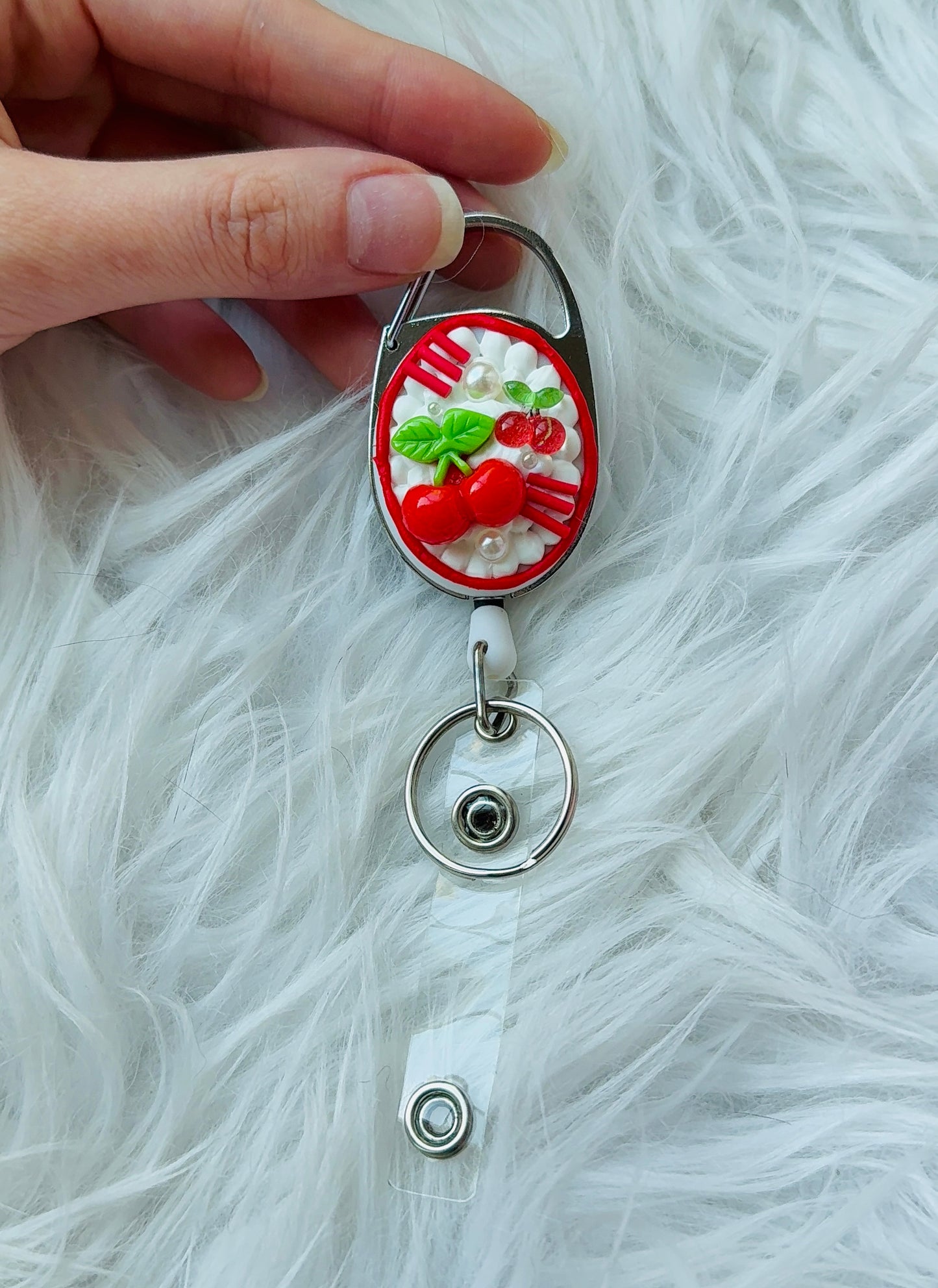 Badge Reel - Cherry & Strawberry