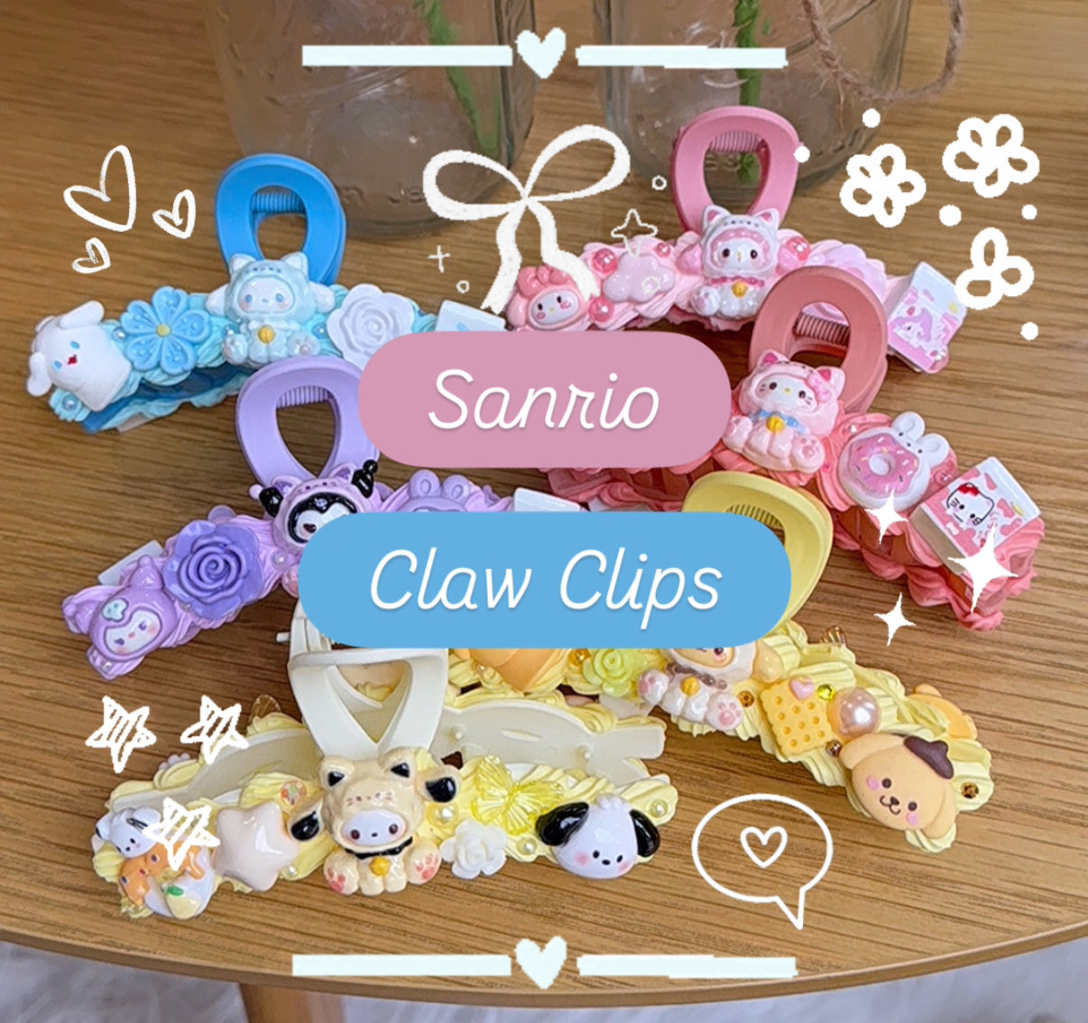 Sanrio Claw Clips