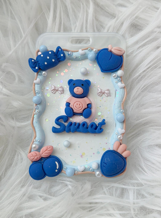 Card Holder - Blue Bear