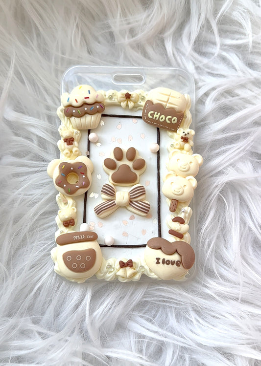 Card Holder - Cream Choco