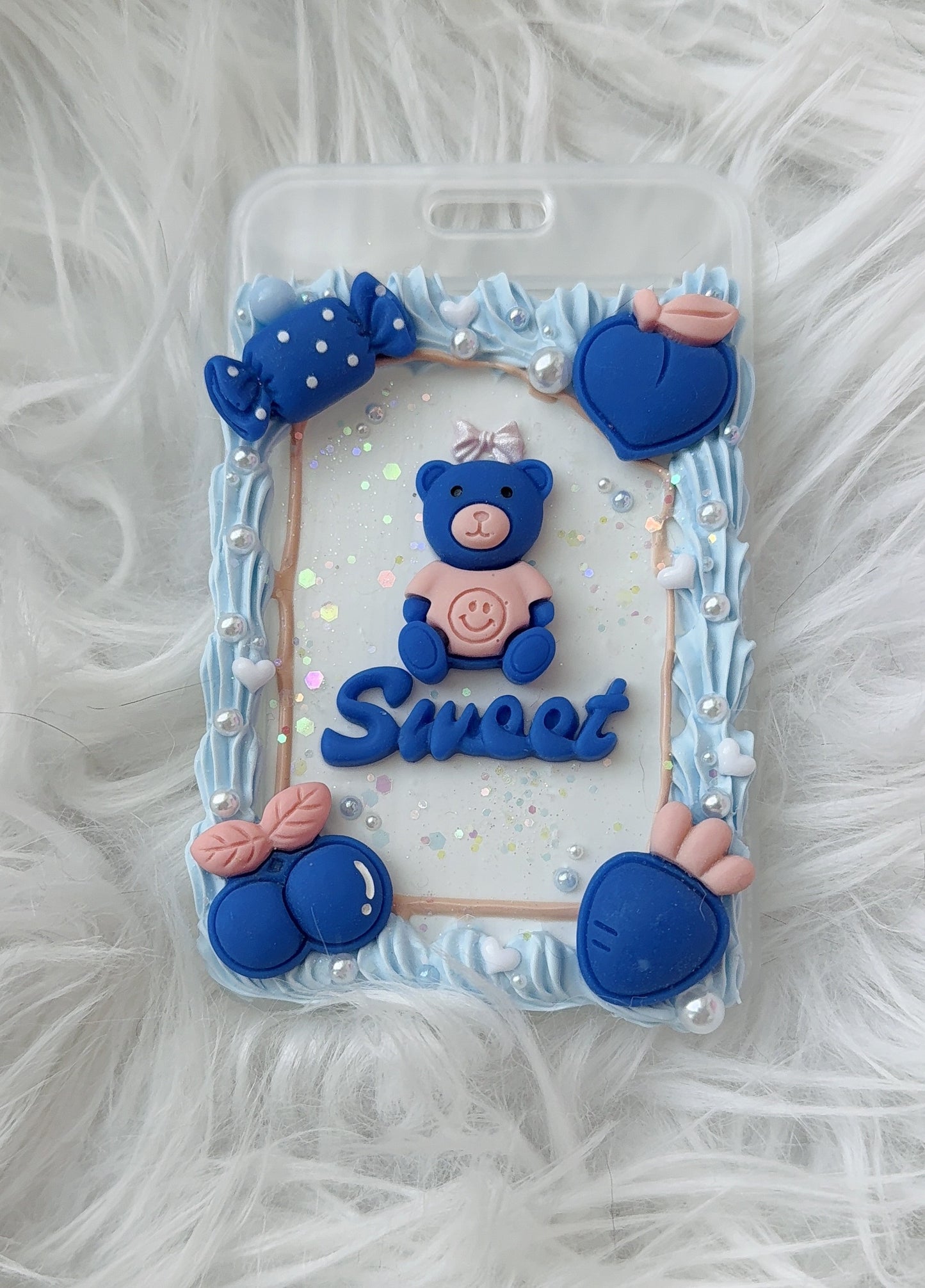 Card Holder - Blue Bear