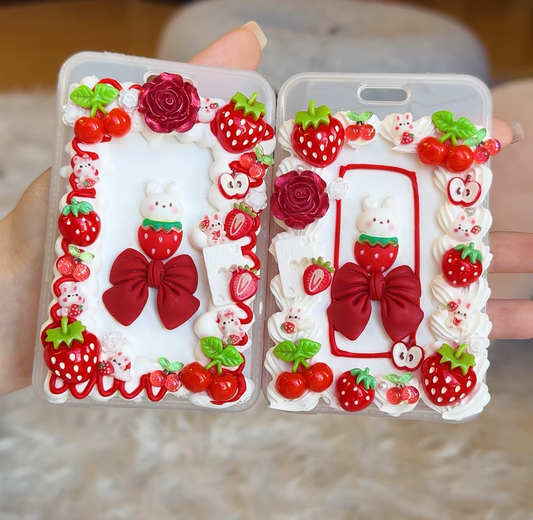 Card Holder - Cherry & Strawberry