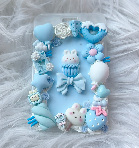 Card Holder - Blue Bunny