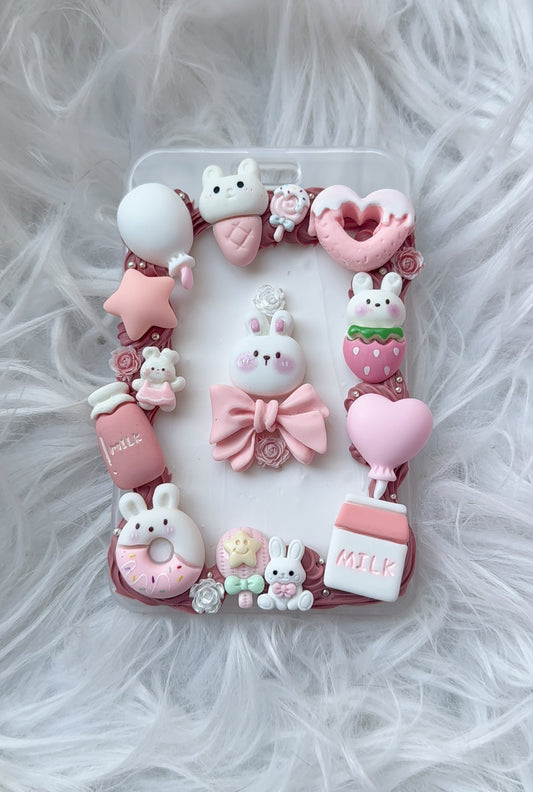 Card Holder - Pink Bunny