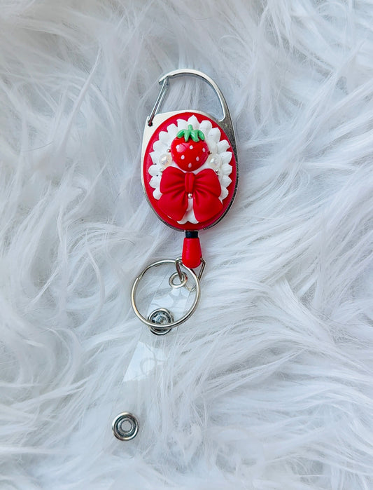 Badge Reel - Cherry & Strawberry