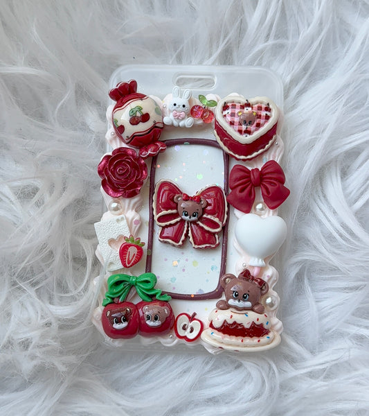 Card Holder - Red Teddy