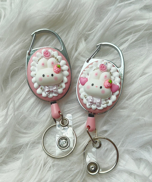 Badge Reel - Strawberry Cream