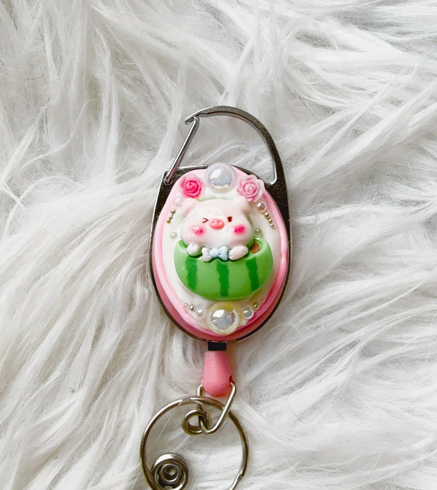 Badge Reel - Watermelon Piggy