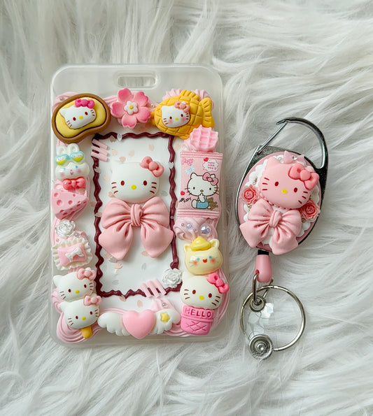 Card Holder - Light Pink Hello Kitty